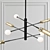 Elegant Swivel Chandelier 3D model small image 2