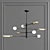 Elegant Swivel Chandelier 3D model small image 3