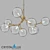 Crystal Lux MAXIMO SP9 Bronze Chandelier 3D model small image 1