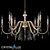 Luxury Crystal Mercedes Chandelier 3D model small image 1