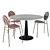 Modern Elegance: Ingrid Chair & Liv Table 3D model small image 1