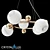 Crystal Lux Salvadore SP6H Gold Pendant Light 3D model small image 1