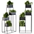 Modern Black Box Plant Stand 3D model small image 2