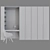Tom Dixon Wardrobe with Scoop Chair 3D model small image 4