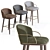 Sophisticated Elegance: Arven Bar Stool 3D model small image 2