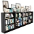 Sleek Shadow Bookshelf Set 3D model small image 3