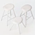 Mid Century Mater Stools 3D model small image 4