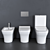 Forma Close Coupled Toilet Set 3D model small image 3