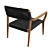 Woven Black Rope Lounge Chair 3D model small image 4