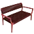 Black Woven Rope Lounge Bench 3D model small image 5