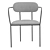 Modern Dining Set: Table & Chair 3D model small image 8