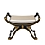 Art Deco Bench - Elegant and Stylish Seating 3D model small image 3