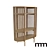 Airy Oak Cabinet | Transparent and Elegant 3D model small image 1