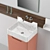 Frieze Two: Stylish Bathroom Cabinet 3D model small image 7