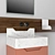 Frieze Two: Stylish Bathroom Cabinet 3D model small image 8