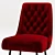 Sleek 3D Armchair with Textures 3D model small image 5
