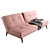 Versatile Splitback Sofa Bed 3D model small image 3