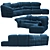 MaxDivani Ever: Modern and Comfortable Sofa 3D model small image 1