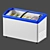 CoolSlide Glass Chest Freezer 3D model small image 1