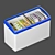 CoolSlide Glass Chest Freezer 3D model small image 2