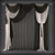 Polyester Curtains for Stylish Home 3D model small image 1