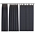 Elegant Curtain Set 3D model small image 1