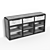 Elegant TV Stand with Metal Grating 3D model small image 4