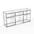 Elegant TV Stand with Metal Grating 3D model small image 7