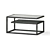 Loft Style Coffee Table: Dual- Material Elegance! 3D model small image 1
