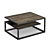 Loft Style Coffee Table: Dual- Material Elegance! 3D model small image 4