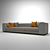 Modern 3-Person Sofa 3D model small image 2