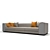 Modern 3-Person Sofa 3D model small image 5