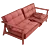 Versatile Splitback Frej Sofa 3D model small image 5