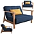 Versatile SPLITBACK FREJ Armchair 3D model small image 1