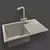 Stylish Ulgran Sink & Frap Mixer 3D model small image 1