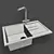 Stylish Ulgran Sink & Frap Mixer 3D model small image 2