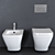 Noken NK Concept Wall-Hung WC & Bidet 3D model small image 3