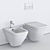 Noken NK Concept Wall-Hung WC & Bidet 3D model small image 5