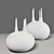 Modern Floor Sconce Set - Set of 2 Elegant Lighting Fixtures 3D model small image 3