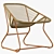 Fermob Sixties Rattan Chair 3D model small image 2
