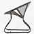Fermob Sixties Rattan Chair 3D model small image 3