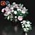 Elegant Pink Peony Metal Vases 3D model small image 3