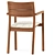 KOS Armchair: Sleek Design, Ultimate Comfort 3D model small image 4