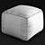 Anji Mountain Square Pouf: Versatile, Stylish, Comfortable 3D model small image 5