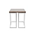 Modern Grey Wood & Steel End Table 3D model small image 1