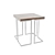 Modern Grey Wood & Steel End Table 3D model small image 2