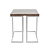 Modern Grey Wood & Steel End Table 3D model small image 3