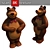 Rubber Bear Toy 3D model small image 1