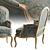 Elegant L.XV Armchair: Classic Comfort 3D model small image 2