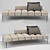 Luxury Henge Vertigo Sofa 3D model small image 2